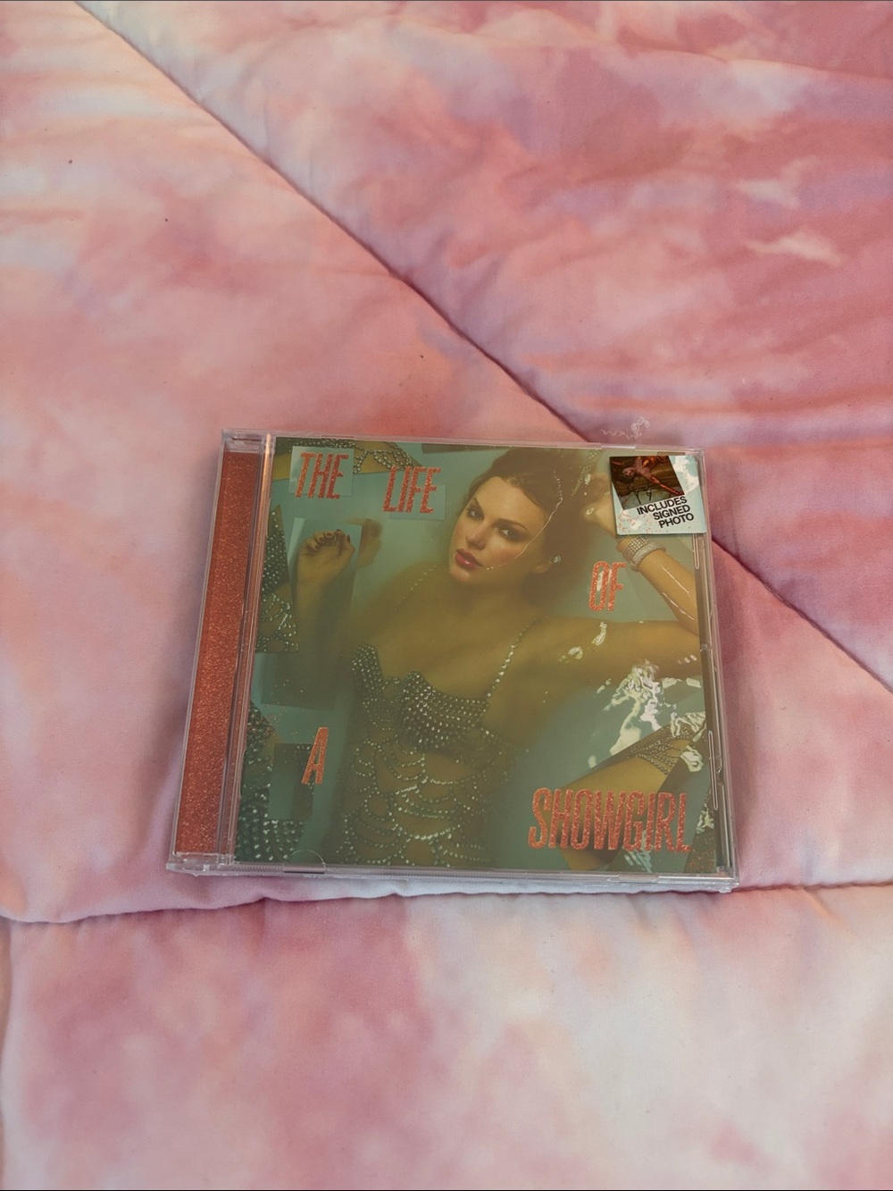 Signed Taylor Swift Life of a Showgirl CD